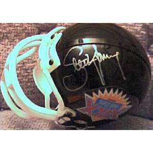 Steve Young autographed Super Bowl 29 mini helmet