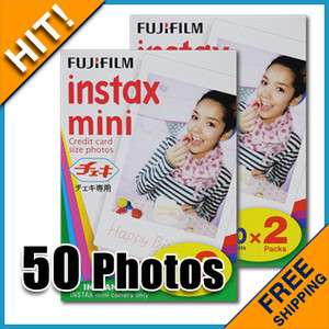 Fuji instax instant mini Film 5 packs(50 Photos) for Polaroid 300 mini 