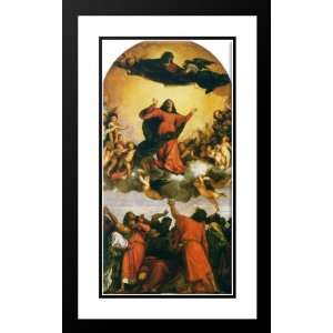  Titian 24x40 Framed and Double Matted Assumption of the 