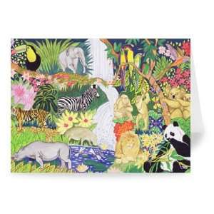  Jungle Animals (w/c) by Tony Todd   Greeting Card (Pack of 