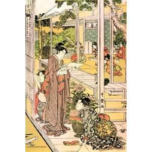  Domestic Scene by Kitagawa Utamaro 12x18