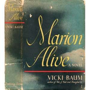 Marion Alive Vicki Baum  Books