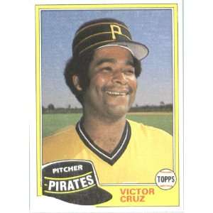  1981 Topps # 751 Victor Cruz Pittsburgh Pirates Baseball 
