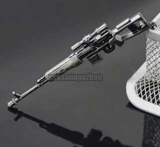   Military Gun Weapon Model SVD Dragunov Sniper Rifle Key Chain Ring