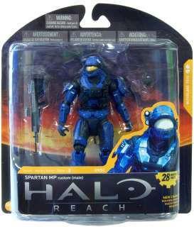 Halo Reach Series 3 Ultra Action Figure Blue Spartan Mp Costume Male