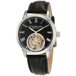   312 Dominous Tourbillon Mechanical Black Dial Black Leather Mens Watch