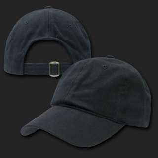   Brushed Plain Solid Blank Golf Baseball Ball Cap Caps Hat Hats  