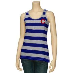  Antigua Chicago Cubs Ladies Royal Blue Gray Striped Electric 