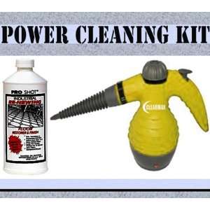  Electric Pressurized Hand Steam Cleaner, Yellow & Pro Shot 