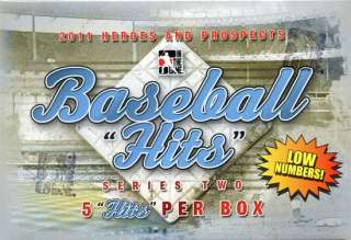2011 ITG Heroes & Prospects Hits Series 2 Baseball Hobby Box  