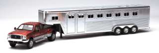 NEW RAY 1/32 Ford F350 Fifth Wheel with Horse Trailer  