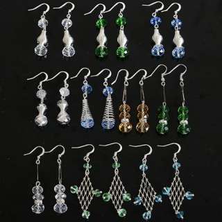   multicolor lots 10 pairs four kinds dangle earrings fashion new hot