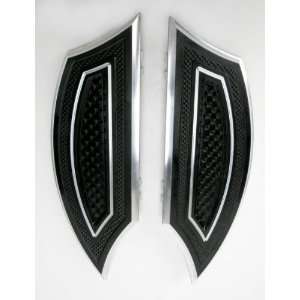   : Thunder Cycle Designs Driver Floorboards   Black TC 554: Automotive