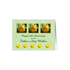  Happy 66th Anniversary Father and Step Mother   Yellow Rose Flowers 