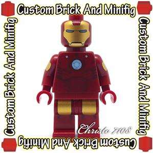 Custom Red Lego Iron Man  