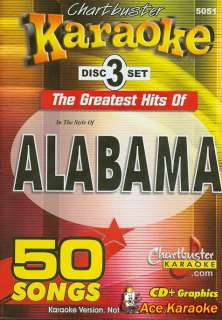 Chartbuster Karaoke Songs Music CDG CB5051   Alabama  