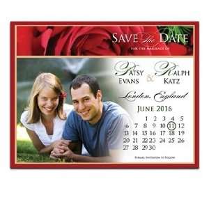    190 Save the Date Cards   Red Rose Garden Glee