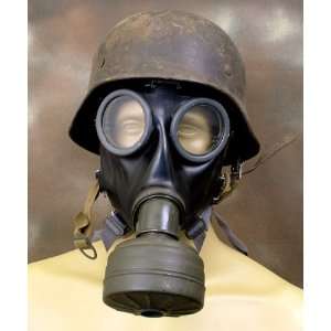   Original German WW2 M 38 Gas Mask & Filter  Unissued 
