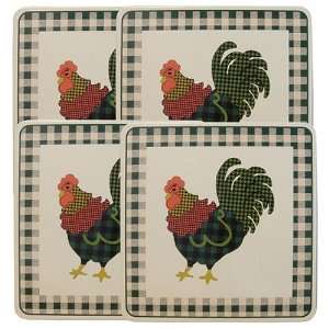 Ingleman Designs Rooster Morn Gas Economy Burner Covers, Set of 4 