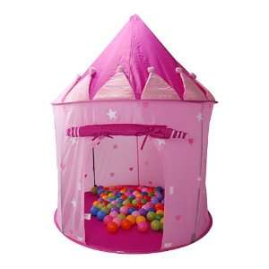  Fairy Princess Castle Pop Up Play Tent For Kids (Pink) 40 