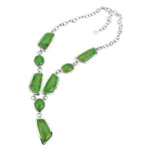  Barse Sterling Silver Lime Turquoise Necklace Jewelry