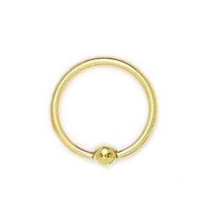  14k Yellow Gold 16 Gauge Circular Body Piercing Jewelry 