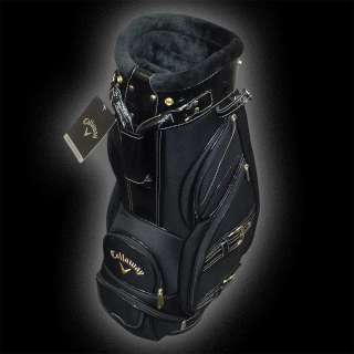 Callaway Ladies Limited Edition Black/Gold Cart Bag Calloway 8 Pocket 