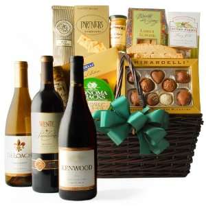   California Wine Tour Wine Gift Basket Grocery & Gourmet Food