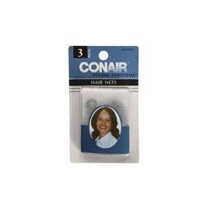 Conair Hair Net Black, 3 Count (Pack of Grocery & Gourmet Food