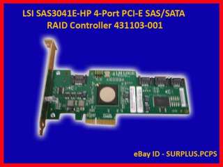 LSI SAS3041E HP 4 Port PCI E SAS/SATA RAID Controller  