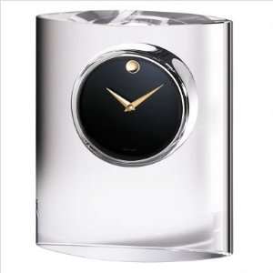  Movado Museum Dial In Ovoid Crystal Stand Clock Office 