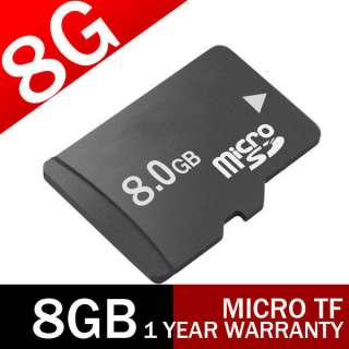 NEW 8GB MicroSD TF Memory Card+Free Adapter Motorola LG HTC