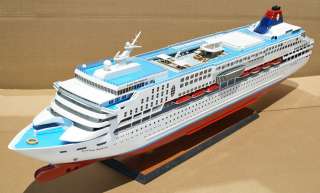 SuperStar Aquarius 46 cruise ship wood model ocean liner wooden boat 