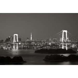  Rainbow Bridge and Tokyo Bay from Odaiba, Tokyo, Japan by 