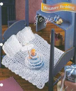 Miniature Bedding & Doll crochet patterns fit Barbie  