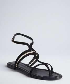 Sigerson Morrison black suede Kade thong sandals