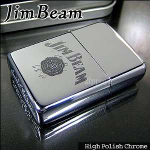    Zippo High Polish Chrome, Jim Beam Engraved