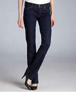 for All Mankind blue stretch denim straight leg jeans style 