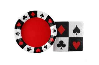 Casino Card Night Plates and Napkins Vegas Party  