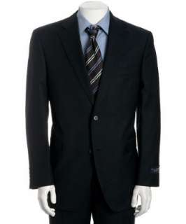 Jack Victor navy wool 2 button Vienna CT suit with flat front 