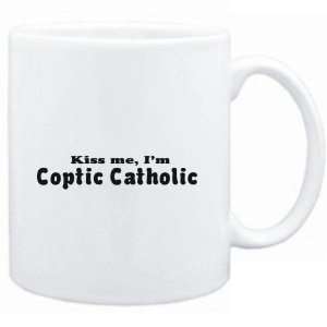  Mug White KISS ME, Im Coptic Catholic Religions Sports 