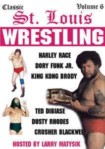 Classic St. Louis Wrestling Vol. 6 DVD, Harley Race NWA  