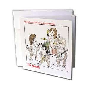   Cartoons   The Monkees   Greeting Cards 6 Greeting Cards with