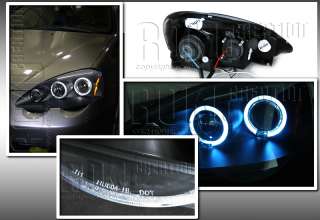 JDM RSX/TYPE S DC5 LED HALO PROJECTOR HEADLIGHTS BLK R  