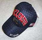 St. Louis Cardinals colors Baseball Hat Navy Blue Cap items in The 