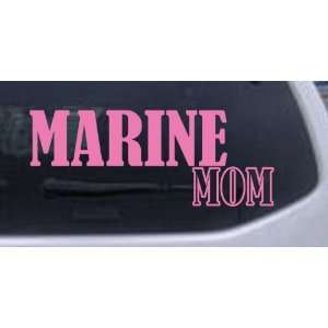 Marine Mom Military Car Window Wall Laptop Decal Sticker    Pink 10in 