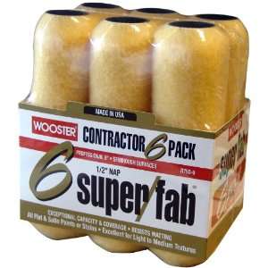   Brush R750 9 Super/Fab Roller Cover with .5 Inch Nap, 6 Pack , 9 Inch