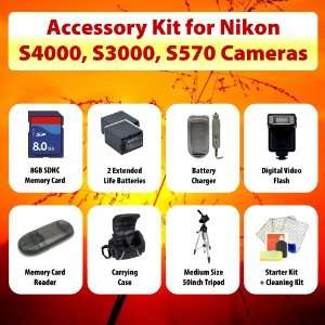  Point n Shoot Accessory KIT for Nikon S4000, S3000, S570 