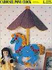 Carousel Pony Clock, Annies plastic canvas pattern