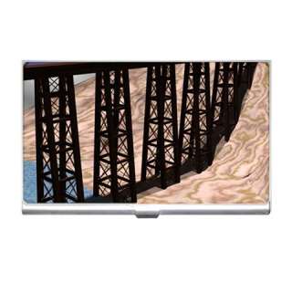 Railroad Bridge Fantasy Architecture Business Card Case  